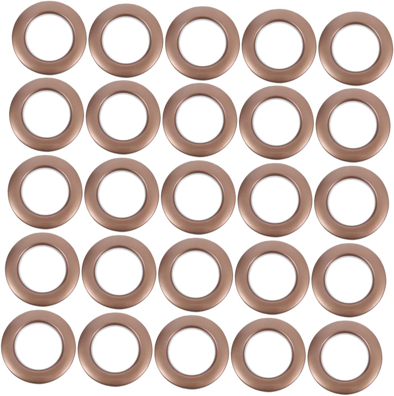 Curtain Grommets Set 75pcs Drapery Eyelet Rings Noise Roman Ring Sliding No-Tool Installation