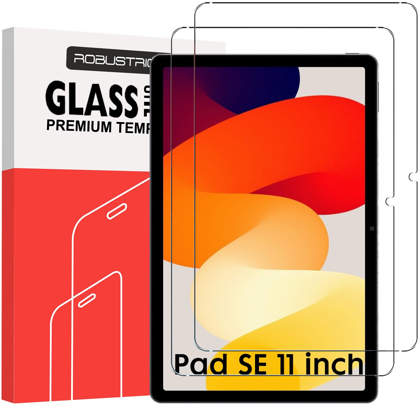 Robustrion 2 Pack Tempered Glass for Redmi Pad SE 11 inch Premium Screen Protector Guard for Redmi Pad SE Tablet [Anti-Scratch] & [Smudge Proof] (B0D2CXQXHY) Amazon Price History, Amazon Price Tracker
