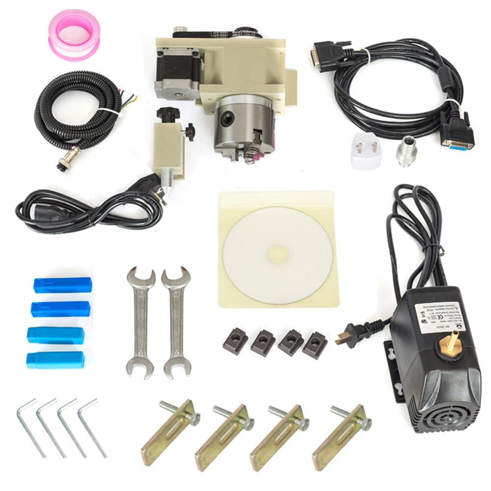 CNC DIY 6090 Machine à graver, Fraiseuse 4 axes Fraise CNC Kit Machine Dispositif de gravure 2200W avec USB Machine à graver Routeur pour métal, verre, bois, pierre