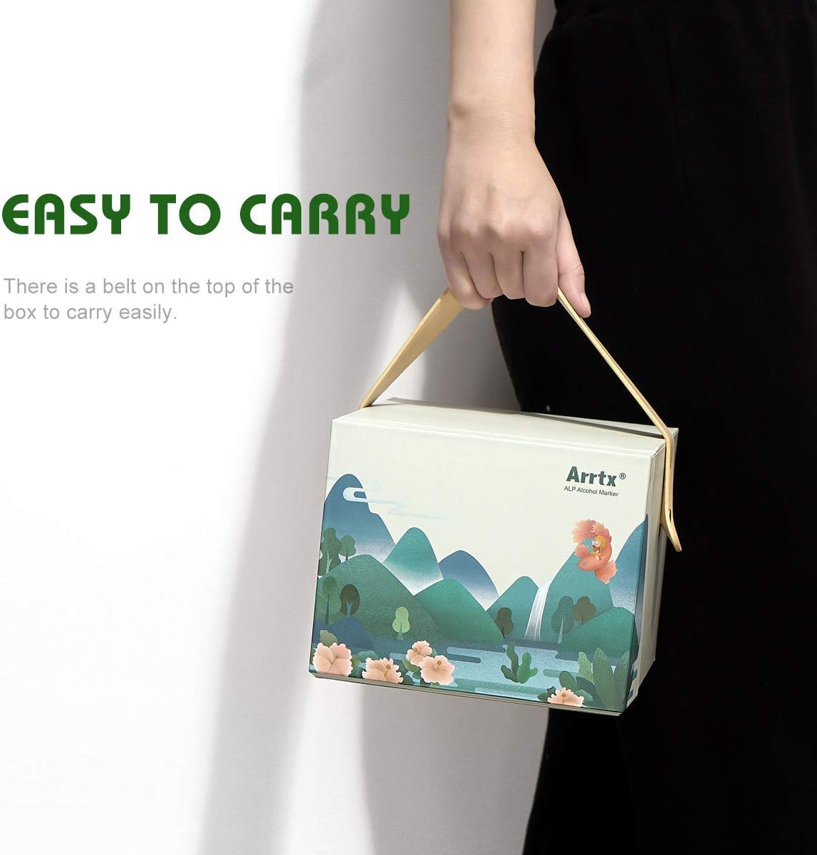 Arrtx Markers, ALP 80 Colors Dual Tips Alcohol Markers Permanent Professional Marker Pen with Gift Box for Artists Adult Coloring Illustration, Design, Anime, Comic : Arts, Crafts & Sewing