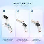 AMVR VR G-un Stock Attachment Compatible with Meta/Oculus Quest 3s/Quest 3 Accessories, Weighted P-istoI Grip Enhance FPS Game Experience Holding Feel, VR Accessories for Anti Slip Handle Shell Cover