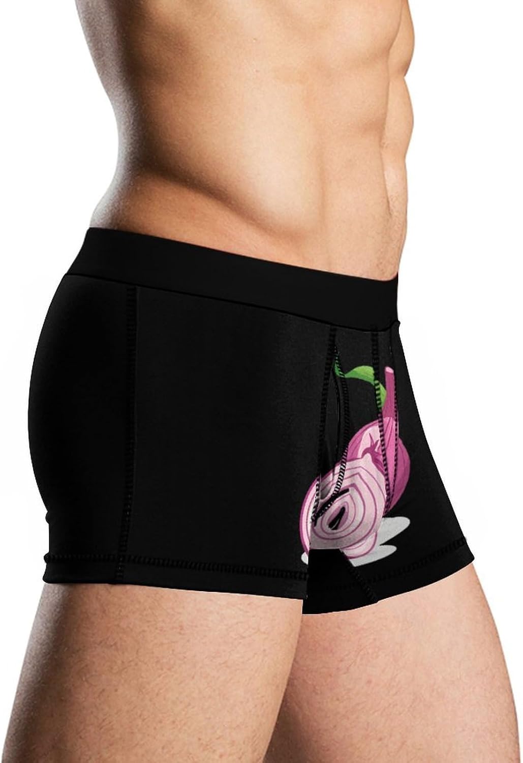 Onion Novelty Men's Boxer Briefs Soft Breathable Underpants Trunks Stretch Underwear