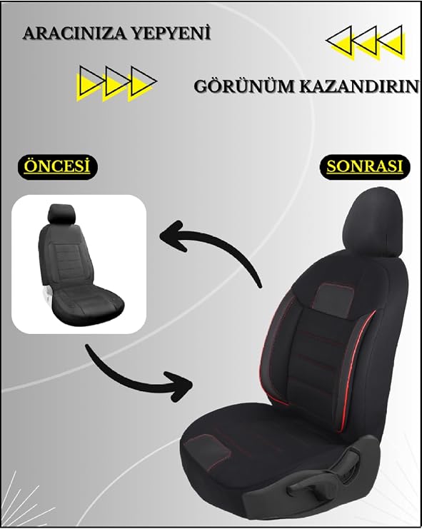 Fiat Linea Araçlara Uyumlu Tam Takım Basic K Model Oto Koltuk Kılıfı