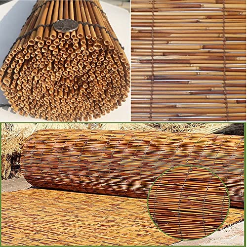 Cocoa Bamboo Roll Up Window Blind For Patio,Sun Shade Blackout Reed Shades 27" Wx60 L 38" Wx72 L 48" Wx96 L Waterproof Breathable Heat Insulation Straw Curtain,Natural ( Size : 23X72In/58X183Cm ) #TOP3