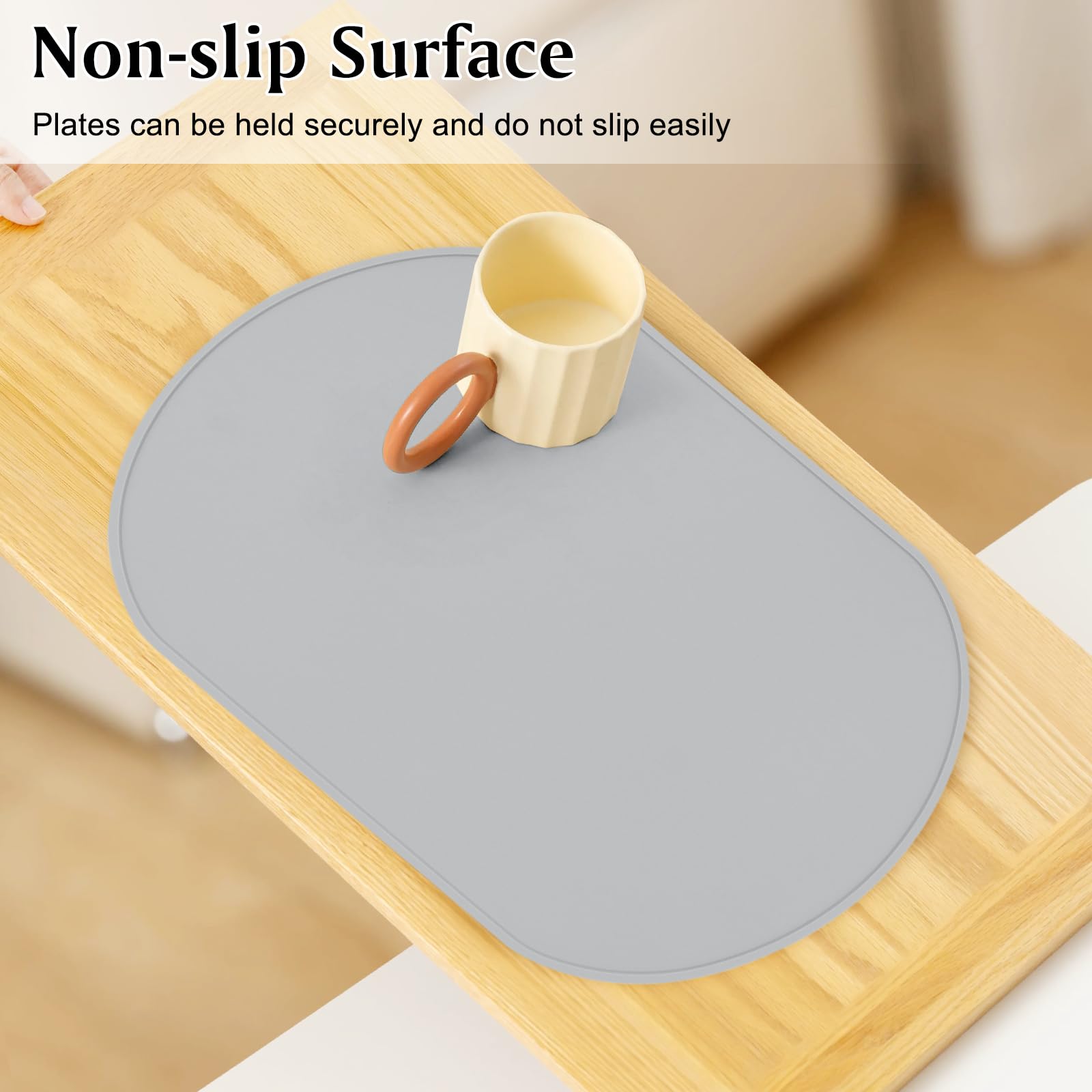 Tovagliette in silicone, impermeabili e resistenti al calore, antiscivolo e lavabile, per bambini e adulti, facili da pulire, decorazione per la casa