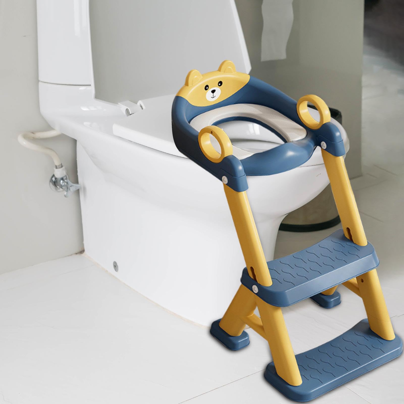 Sedile di allenamento con vasino per bambini, sedile del gabinetto Altezza | Strumenti per bambini pieghevoli Allenatore per bambini non slip p