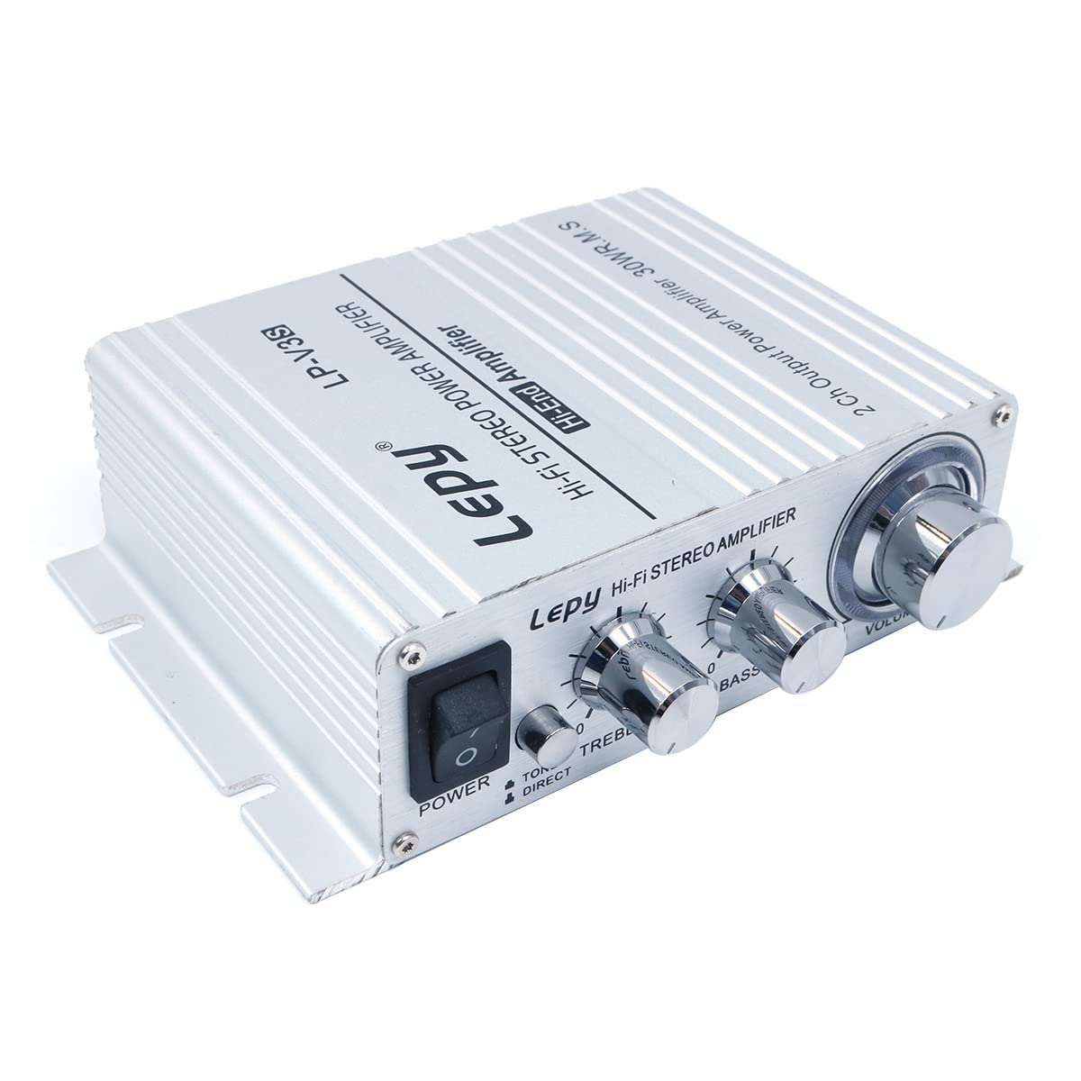 DollaTek LP-V3S 25Wx2 Amplificatore + Protezione Ritardata HiFi con Alimentazione 5A Compatibile con Computer, Cellulari o Lettori MP3 DAC ecc - Argento
