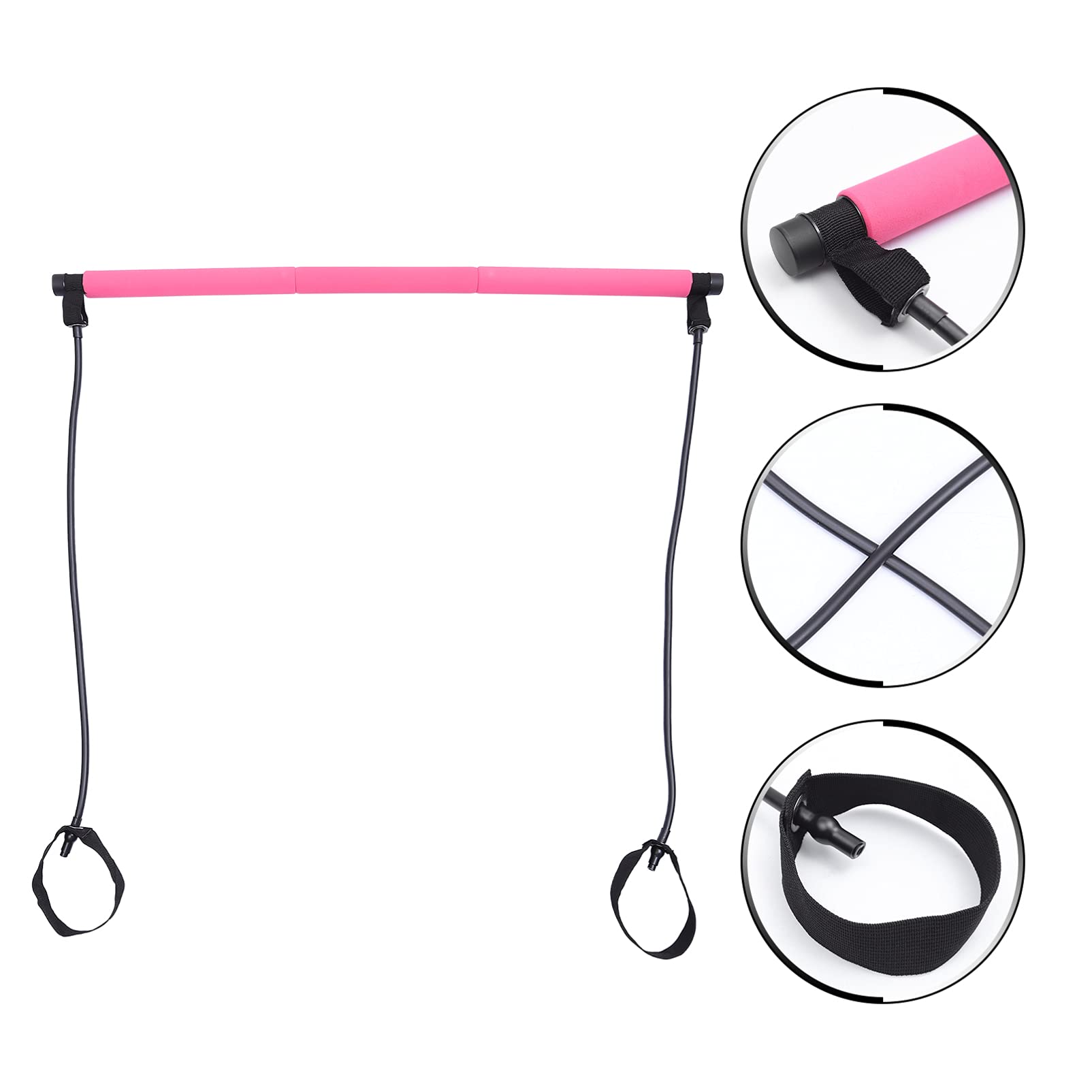 KOMBIUDA 1Pc Bastone Yoga Attrezzature per Esercizi Portatili Attrezzature Yoga Attrezzature per Allenamento A Casa Pilates Barra Fitness Barre di Allenamento per L'Esercizio Tirando La