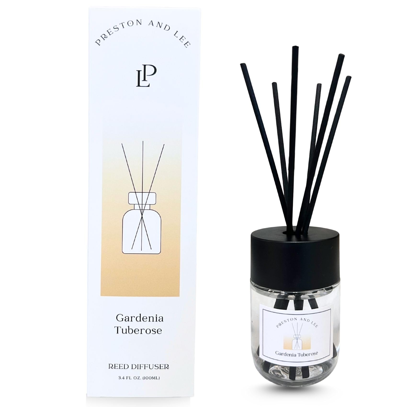 Photo 1 of Preston and Lee Reed Diffuser Set | Gardenia Tuberose Scent | 100 ml