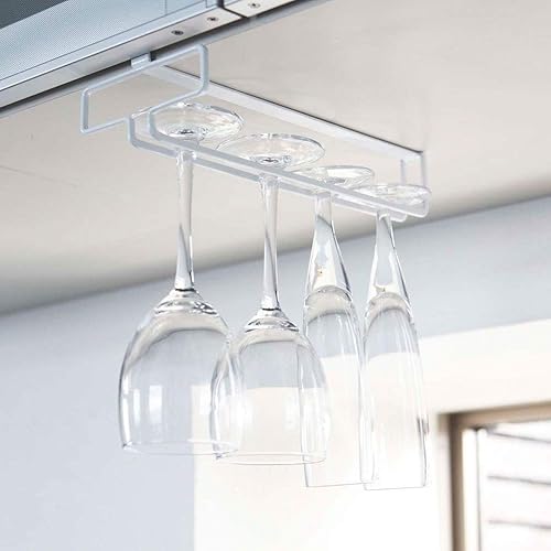 Miniatura 5 de Yamazaki Home Tower Estante individual para copas de vino - Soporte de almacenamiento colgante