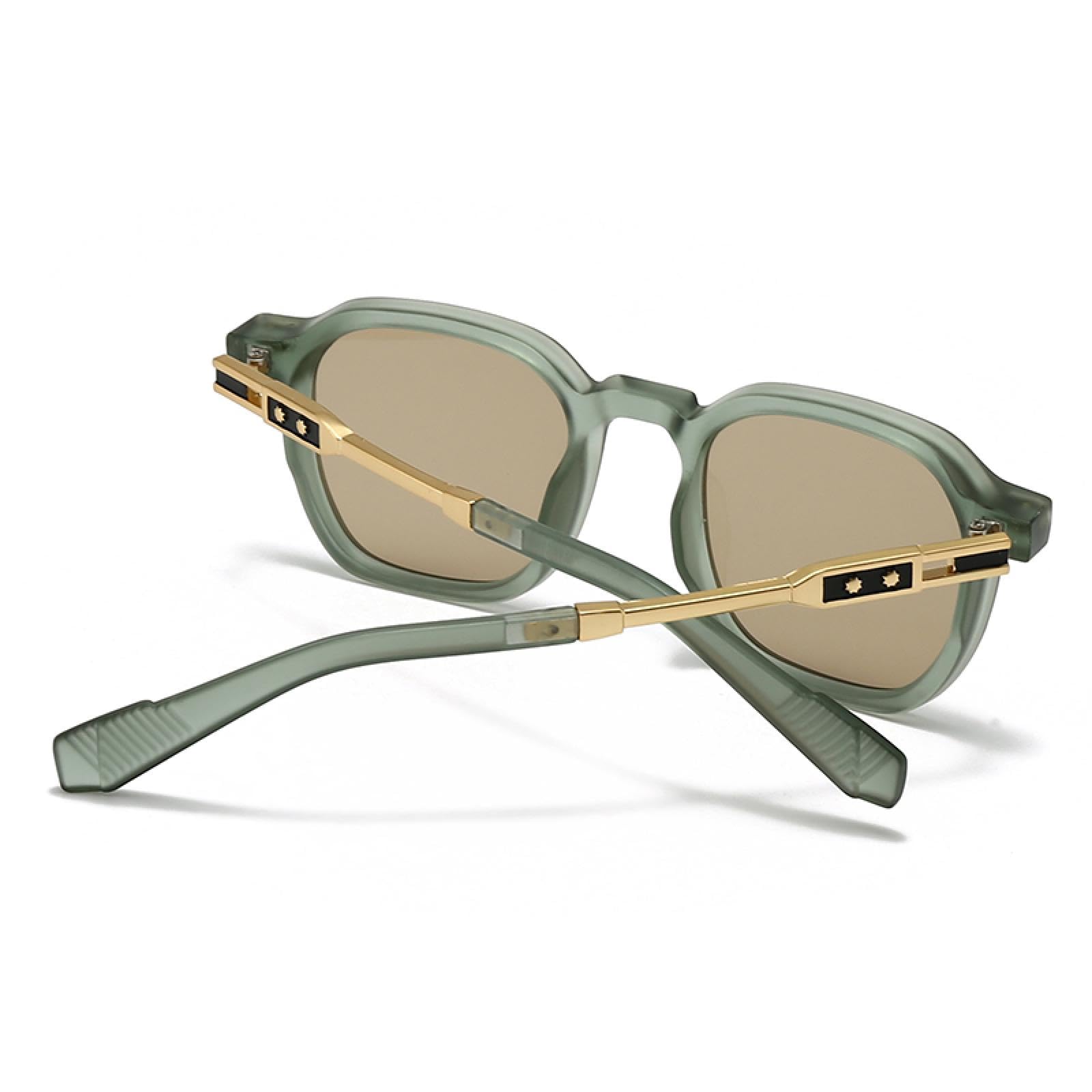 Modne męskie okulary lotnicze retro okrągłe okulary przeciwsłoneczne