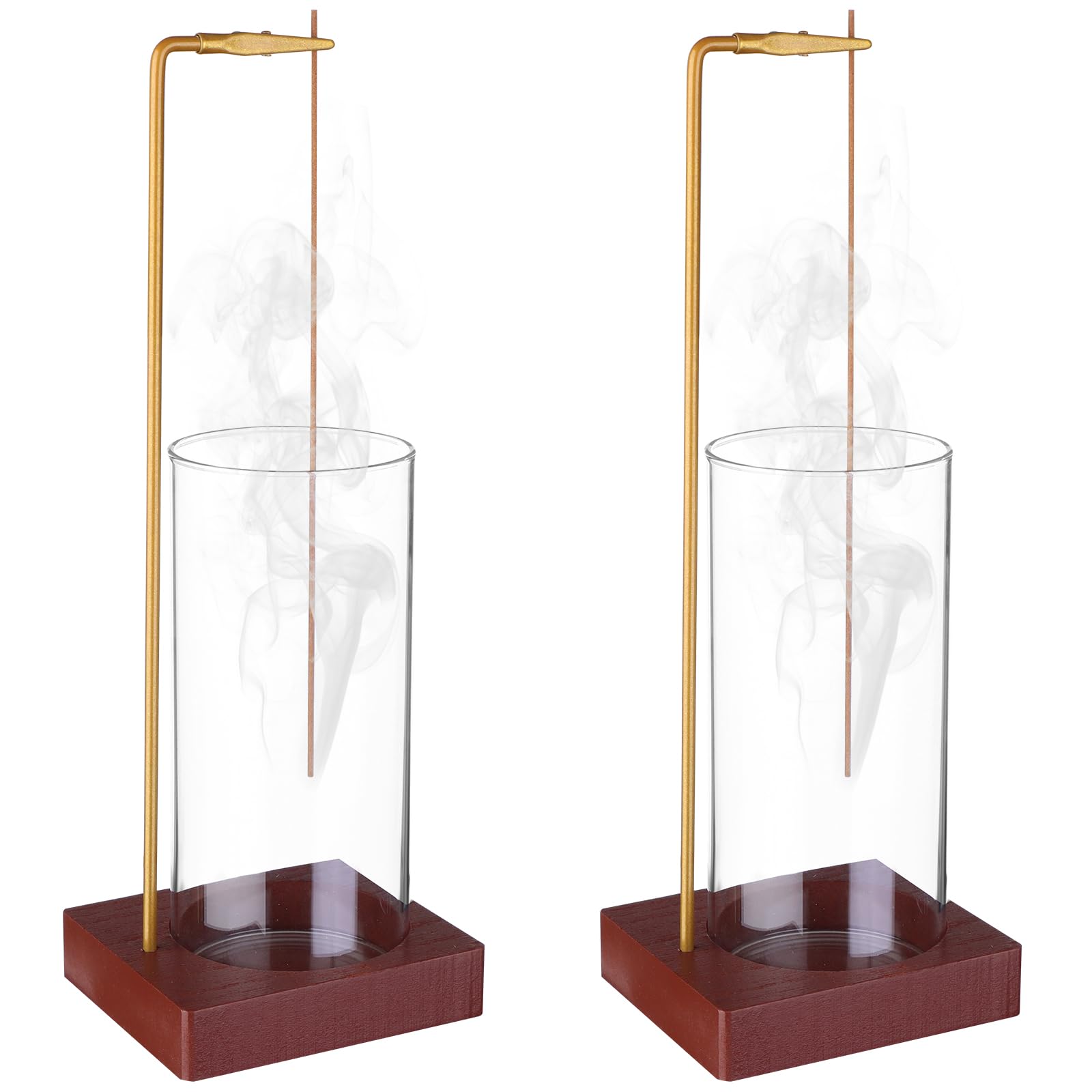 2 Pcs Incense Holders Upside Down Incense Holder Glass Incense Burner