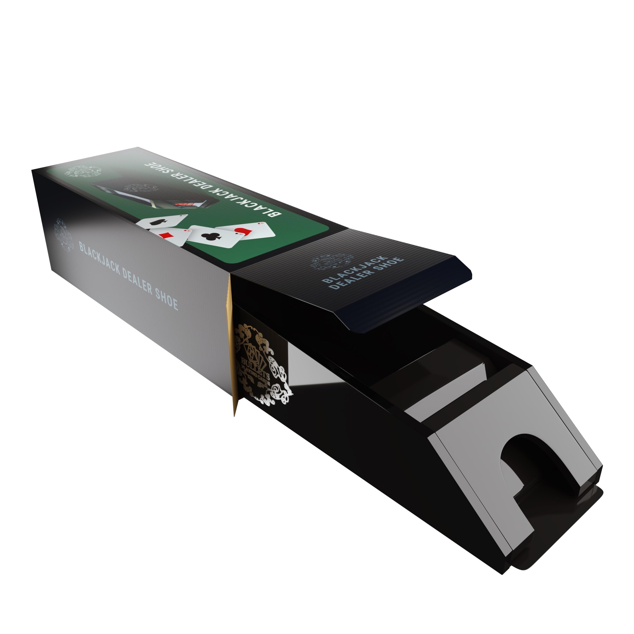 Deluxe Kartenschlitten Blackjack Dealer Shoe für 6 Kartendecks