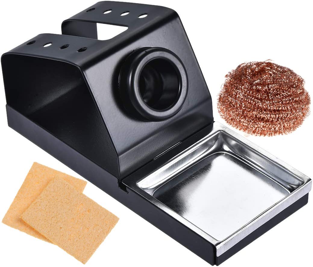 OSFT Soldering Iron Stand 16.5x7.3x5.9cm Multifunction Solder Iron Holder With Insulation Brass Wire Ball Tip and 2 Yellow Sponge. (5) (B0BT55GYDR) Amazon Price History, Amazon Price Tracker