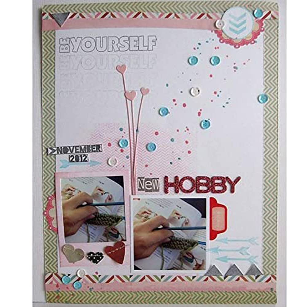 Fustelle a forma di cuore per la creazione di biglietti, a forma di cuore, stencil per fai da te, scrapbooking, album fotografici, goffratura decorativa per realizzare biglietti