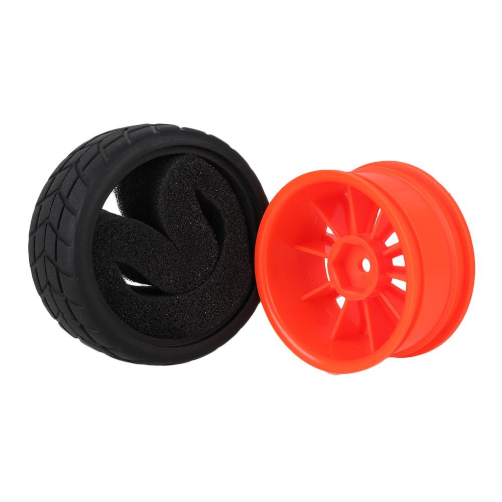 4 Pièces Pneus Avec Jantes 1/8 RC Buggy - Caoutchouc Noir Diamètre 110mm Hex 17mm Pour HSP HPI