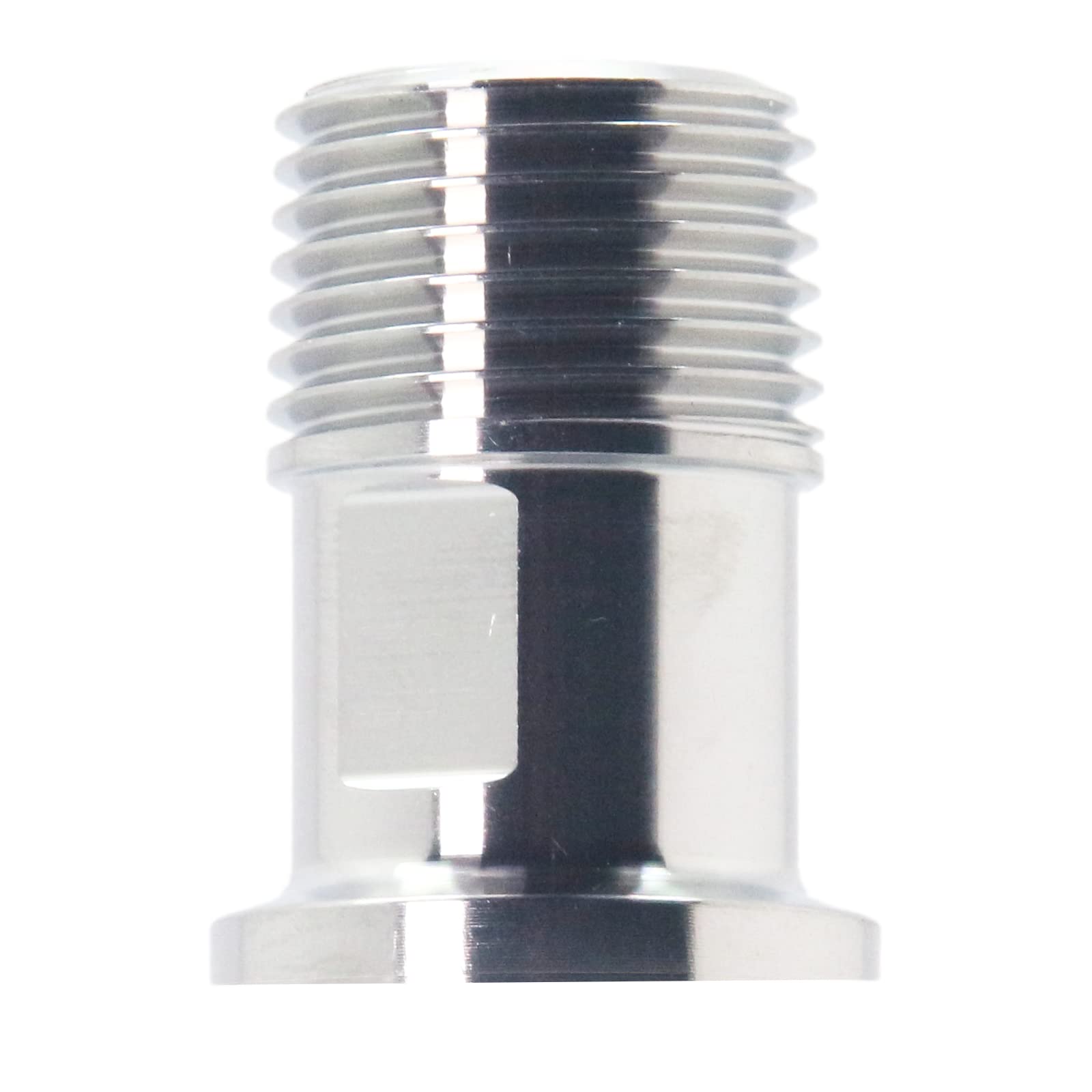 Adaptador macho de triple abrazadera QiiMii de 1/2 pulgada a rosca BSPT para tubería