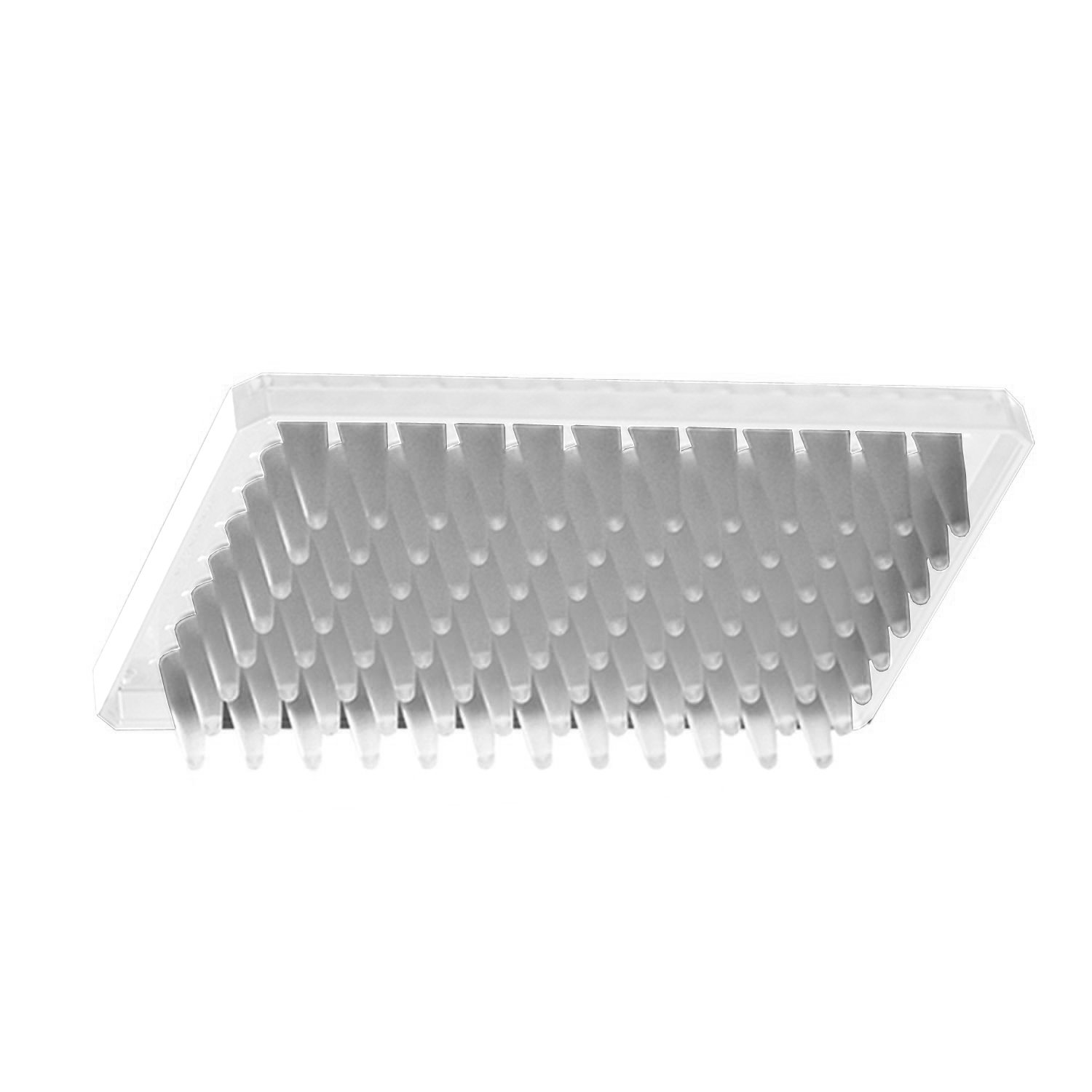 Axygen PCR-96M2-HS-W Half Skirt 96-Well x 300 microliter Amplification PCR Microplate With Single Notch, White PP, RNase/DNase-Free, Non-Sterile (1 Case: 10 Plates/Unit; 5 Units/Case)