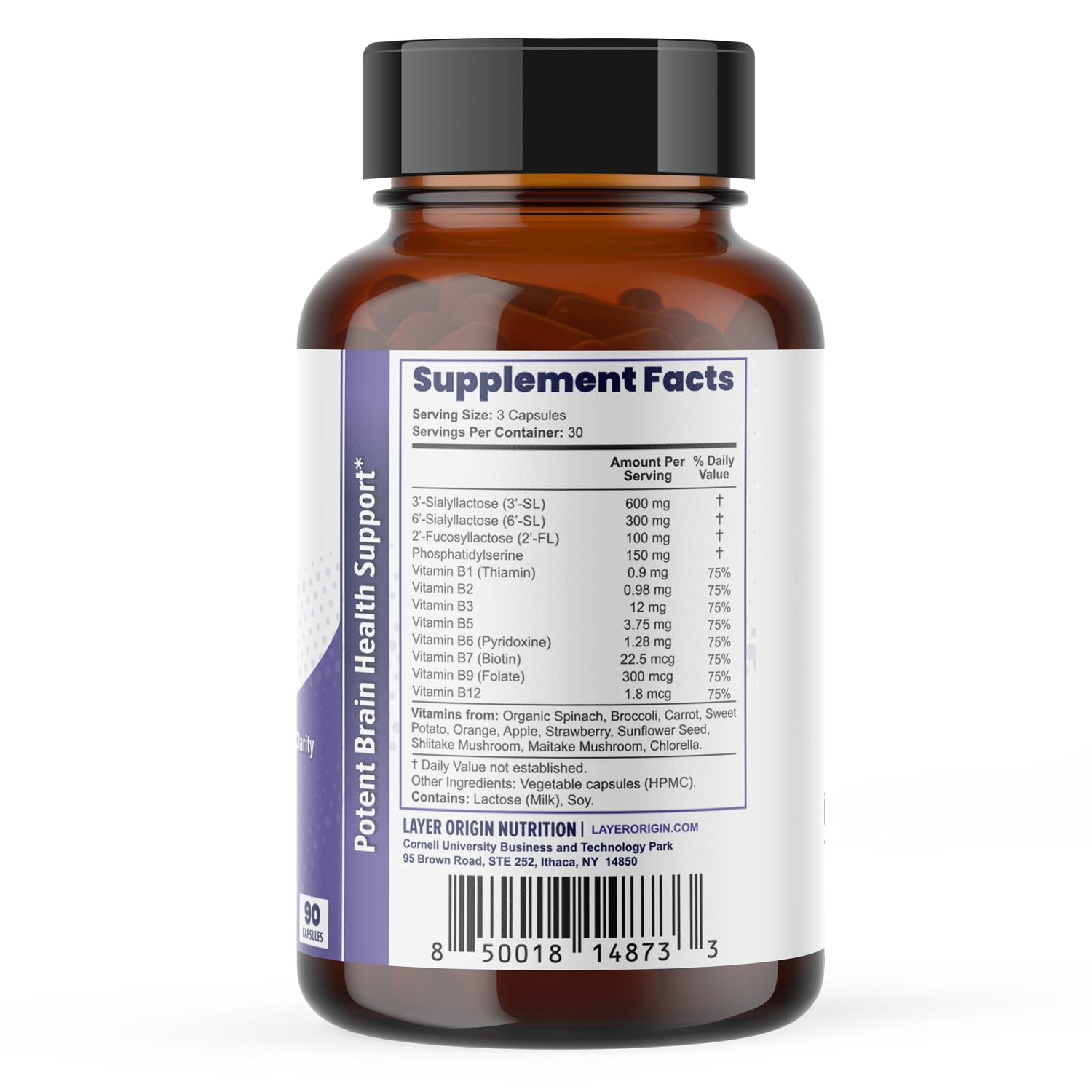Brain Performance with HMO 3'SL, 6'SL Brain Prebiotics, Phosphatidylserine for Memory, Focus & Clarity - 30 Servings — Amazon image 7