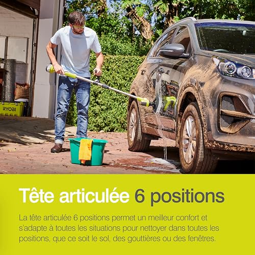 Ryobi Brosse motorisée télescopique 18V One+ sans batterie ni chargeur R18TPS 0 - vue 7