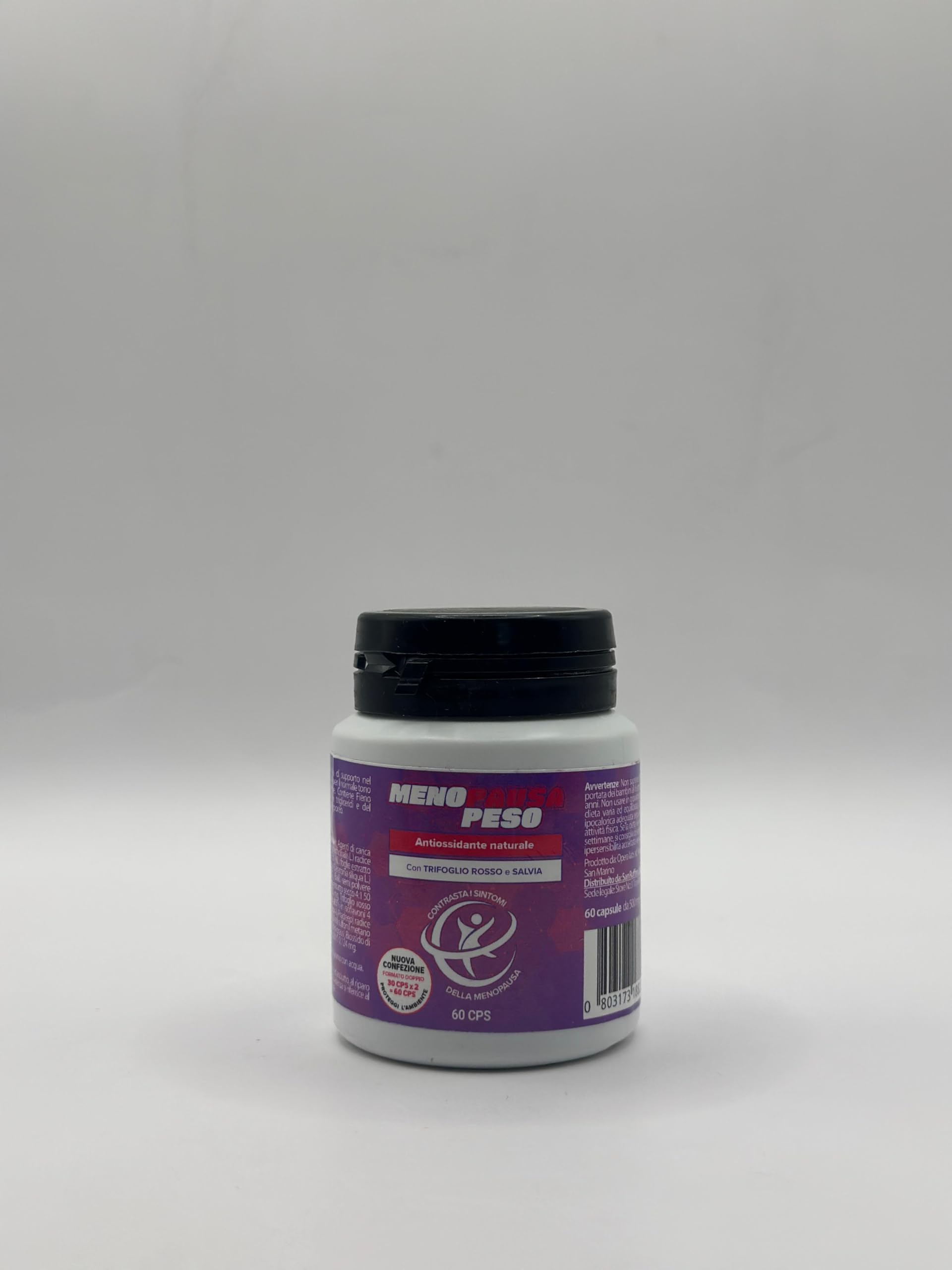 Menopausa Peso Integratore Donna 120 Compresse – Dimagrante e Drenante Forte – Pancia Piatta, Metabolismo e Benessere in Menopausa - Trifoglio Rosso e Salvia