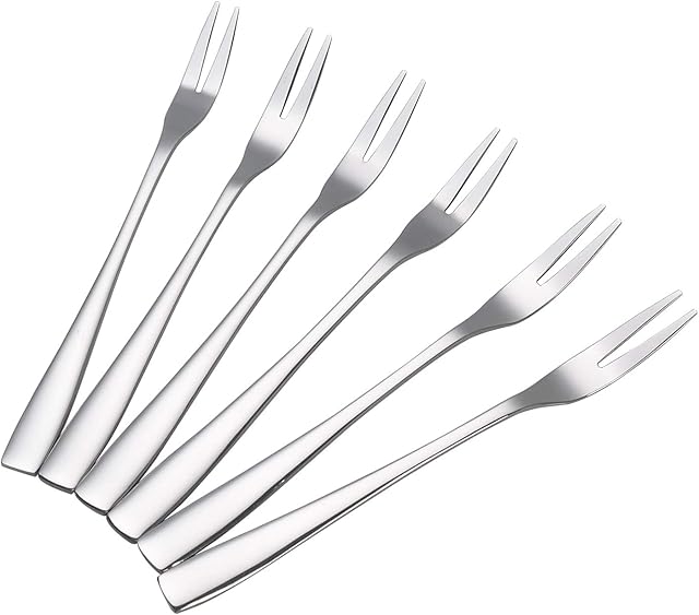 Asking 12-Piece Mini Fruit Fork, Stainless Steel Salad Forks