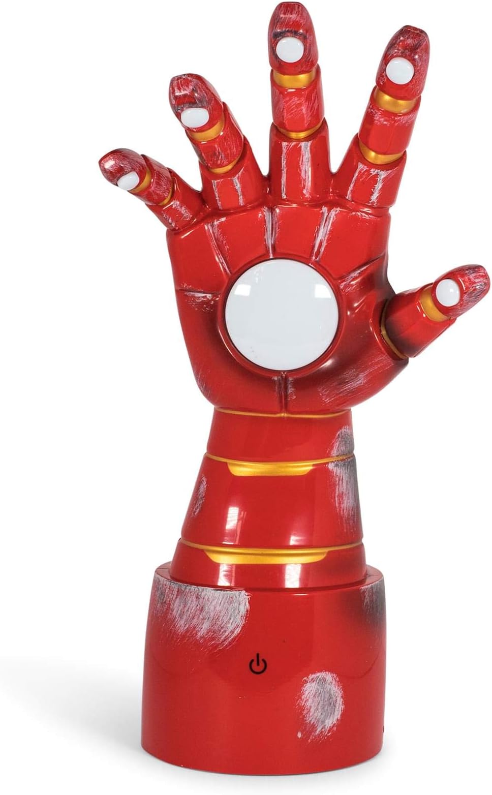 Ukonic Marvel Iron Man Gauntlet Collectible LED Mood Light Desk Lamp | Superhero Night Light | 14 Inches