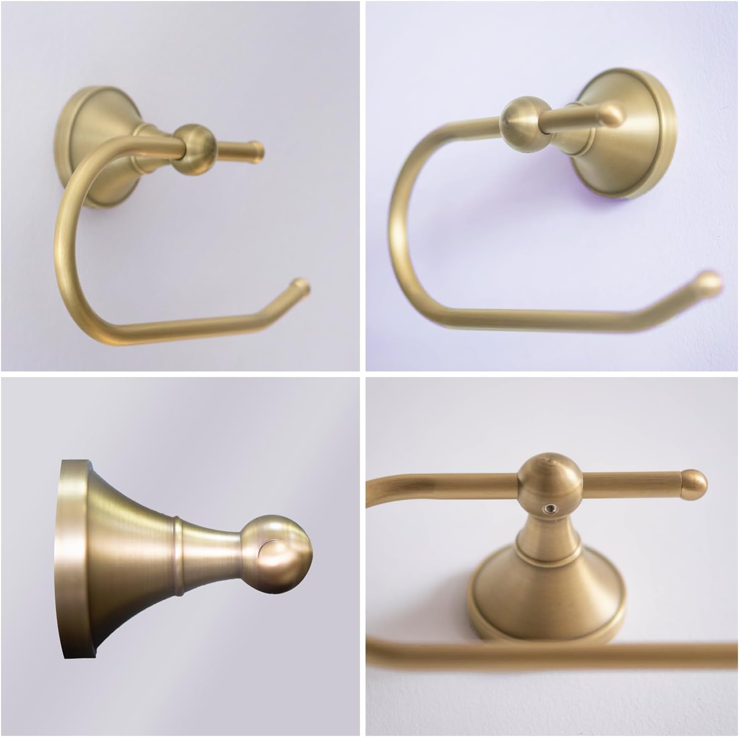 Brused Bronze Toilet Paper Holder Wall Mounted 7.28 ''/18.5cm Antique Brass Tissue Roll Holder Hanger for Bathroom or Kitchen Room (Brush Bronze)