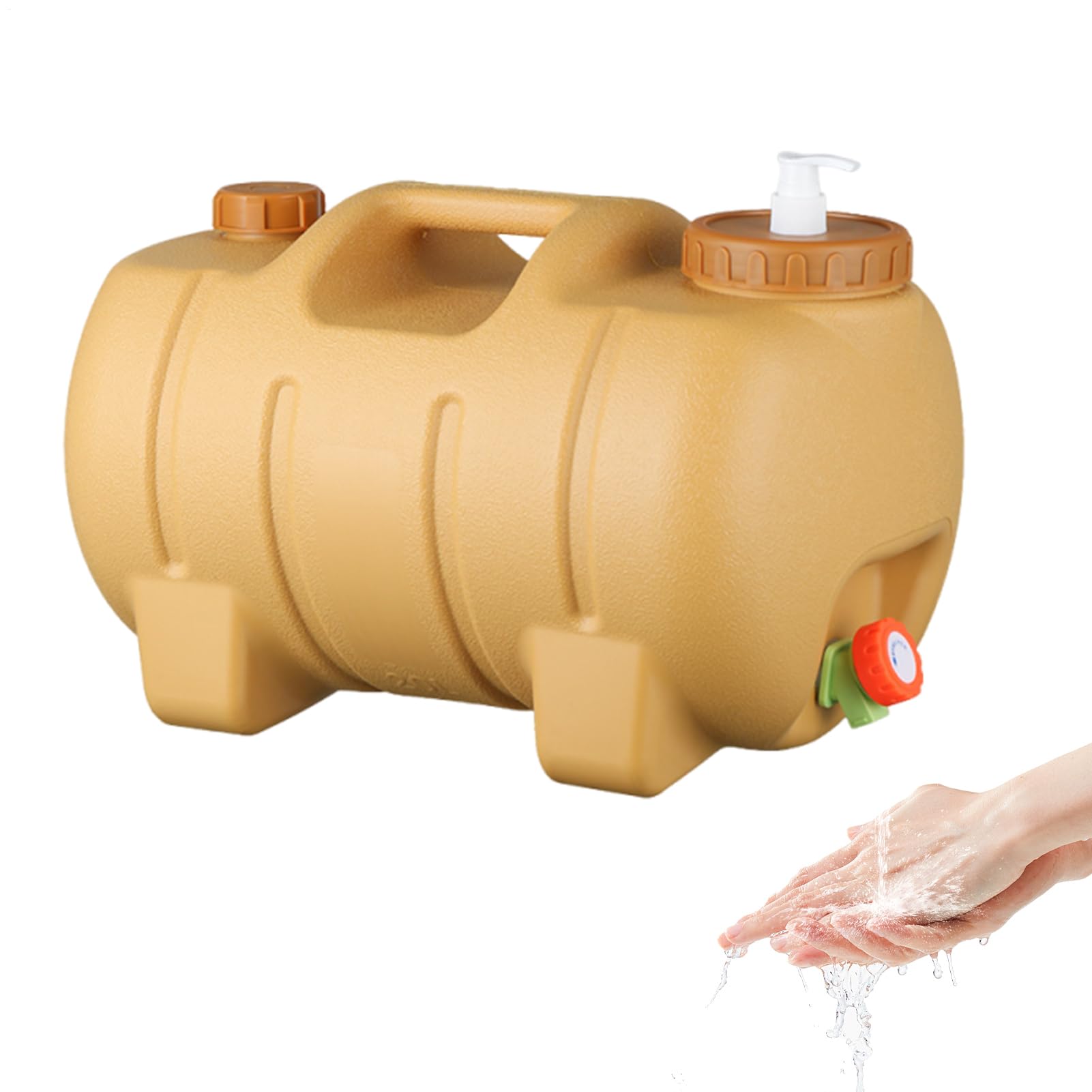 Tanica Acqua Da Campeggio Contenitore Riutilizzabile E Riempibile A Forma | Contenitore Acqua Da Esterno 20 L Con Rubinetto Per Sopravvivenza, Camper, Backpacking, Picnic, Spiaggia, Fami