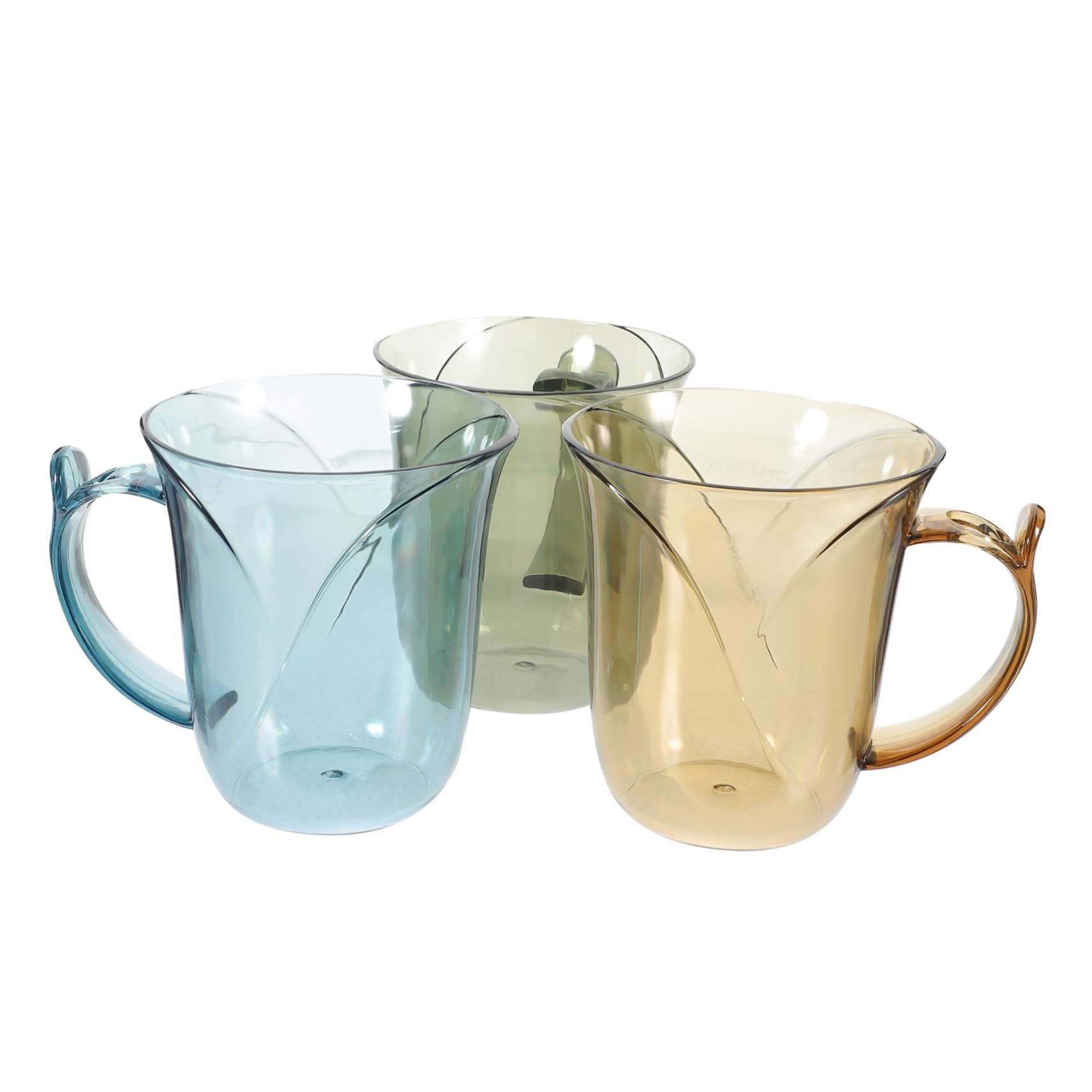 HOLIDYOYO Othbrush Cups Set Brushing Mugs 3 Pack Reusable Comfortable to Hold Smooth Surface Bathroom Accessory