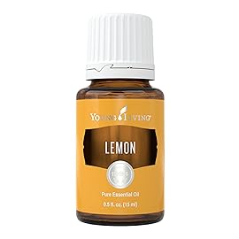 Young Living Premium Grade Lemon Essential Oil 15ml, 100% Pure & Natural Invigorating Aromatherapy Young Living Certified Energize and Refresh Mind Body and Spirit Uplifting Mood Enhancing Focus