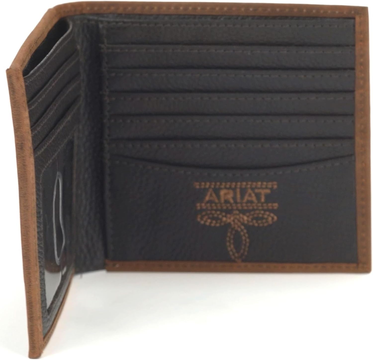 ARIAT Large Bifold Brindle Calf Hair Wallet, Brown - Image 5