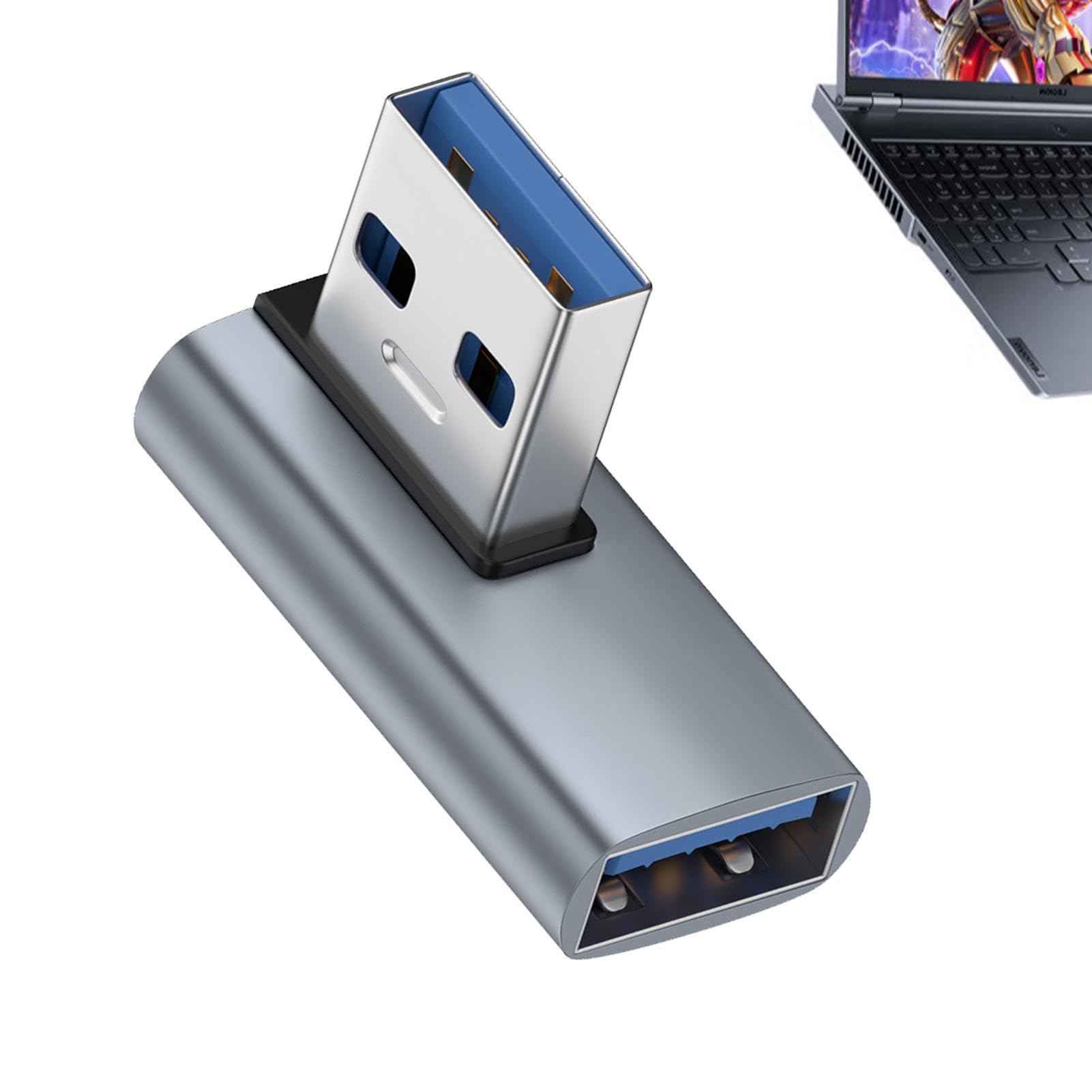 Amazon.co.jp: USB 3.0 アダプタ L型 90度 直角 方向変換アダプターUSB A オス - メス アダプター ...