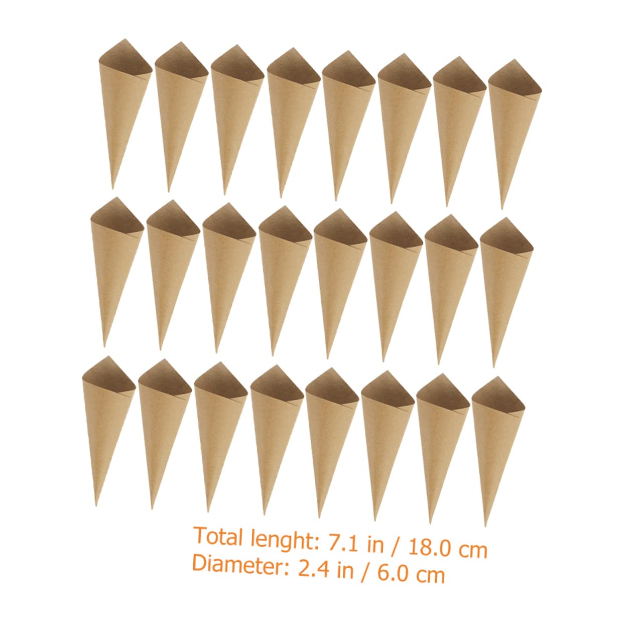 120 Conos Papel de Pétalos para Boda y Fiesta, de Papel Blanco Resistente, para Mini Ramos y Confeti, 120 Piezas
