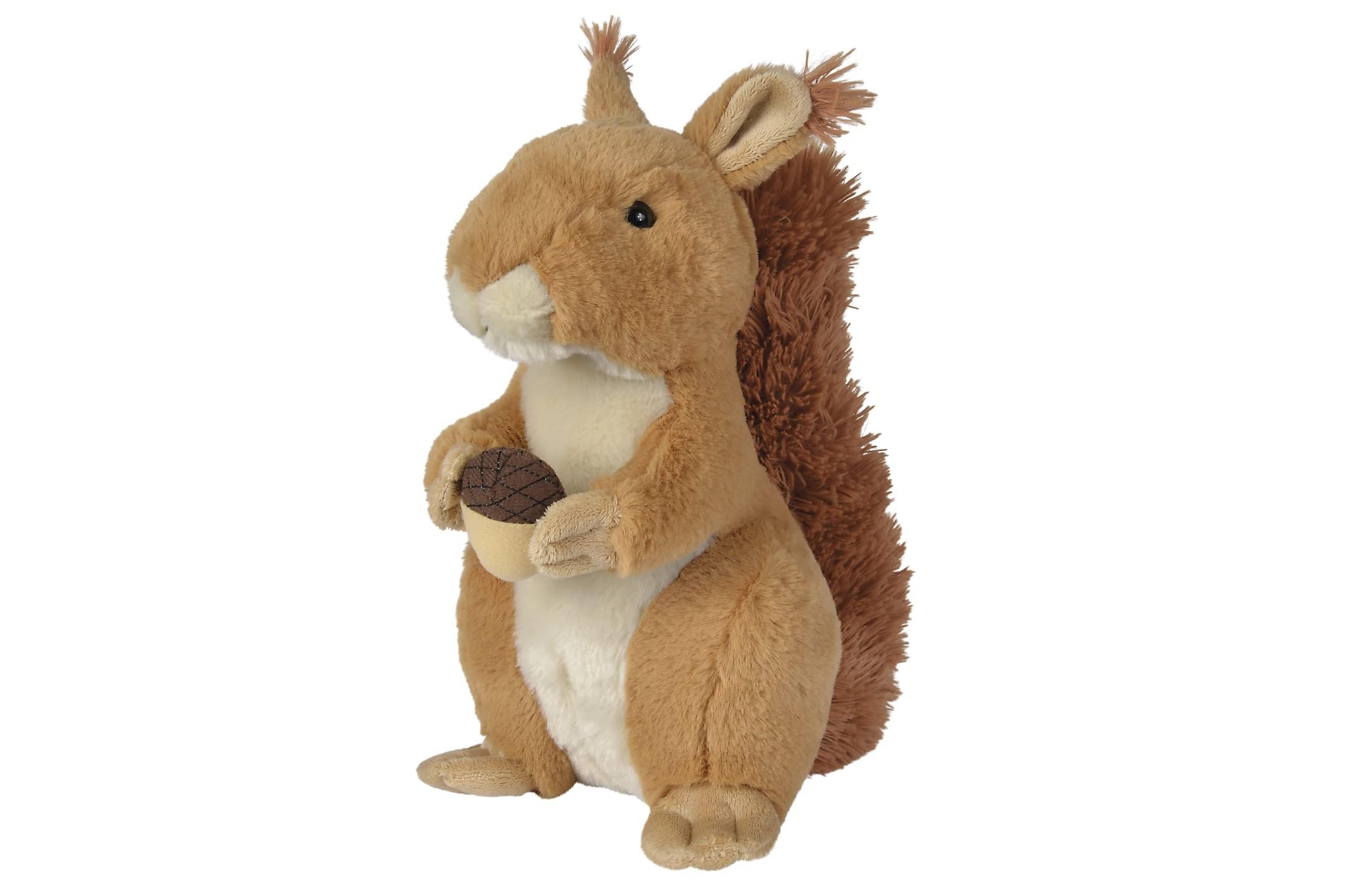 Nicotoy Squirrel Plush Cuddly Toy, 27 cm Height, Brown/White