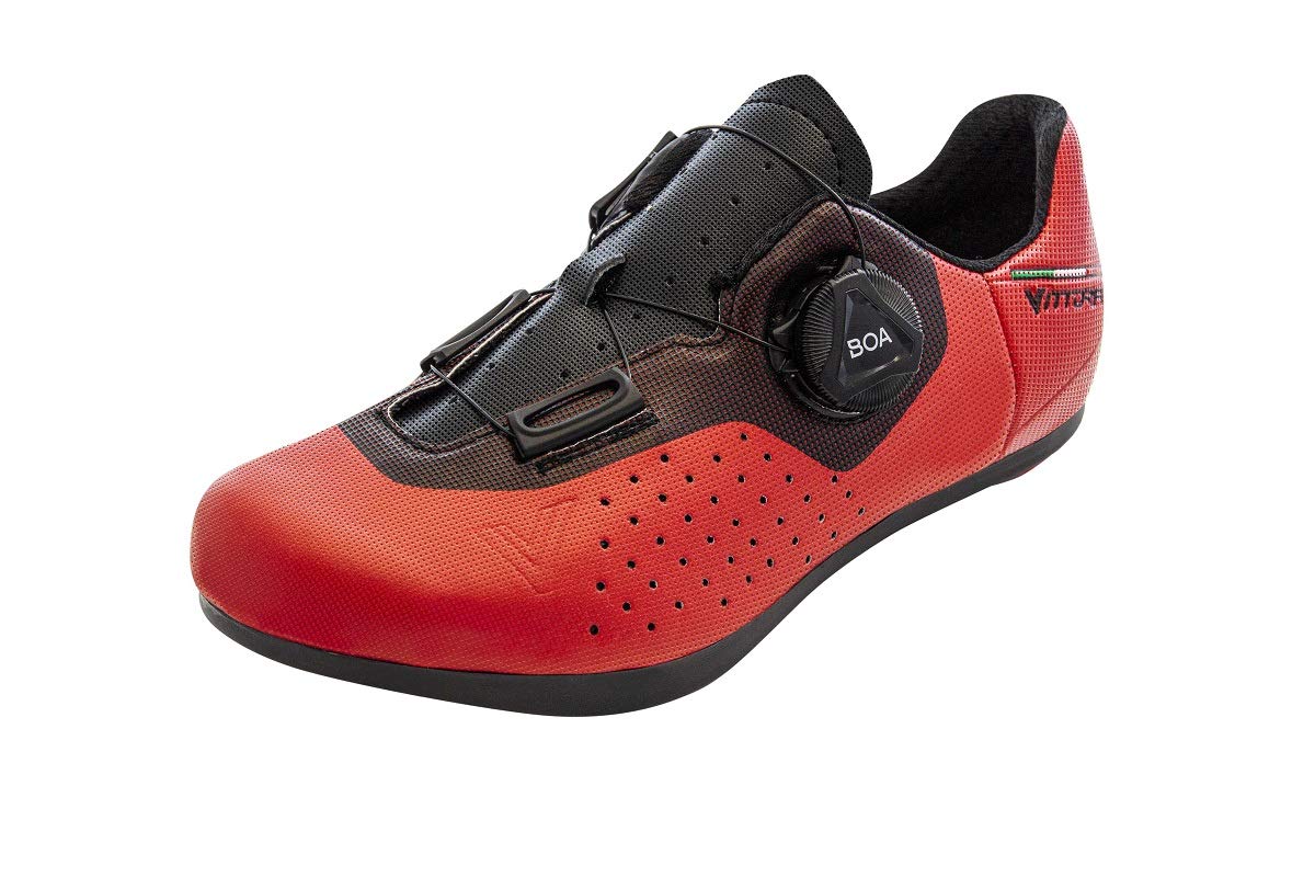 Vittoria Alise' Kid Road Cycling Shoes (EU 32, Red/Black, Numeric_1)