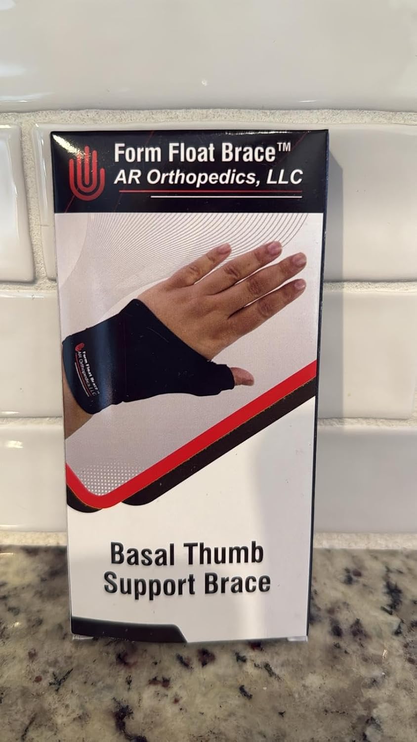 AR Orthopedics Basal Thumb Support Brace - Adjustable, Breathable, Non-Slip, Latex-Free Fabric for Adults - Offloads Basal Thumb Pain and Scar, Provides Padding and Support
