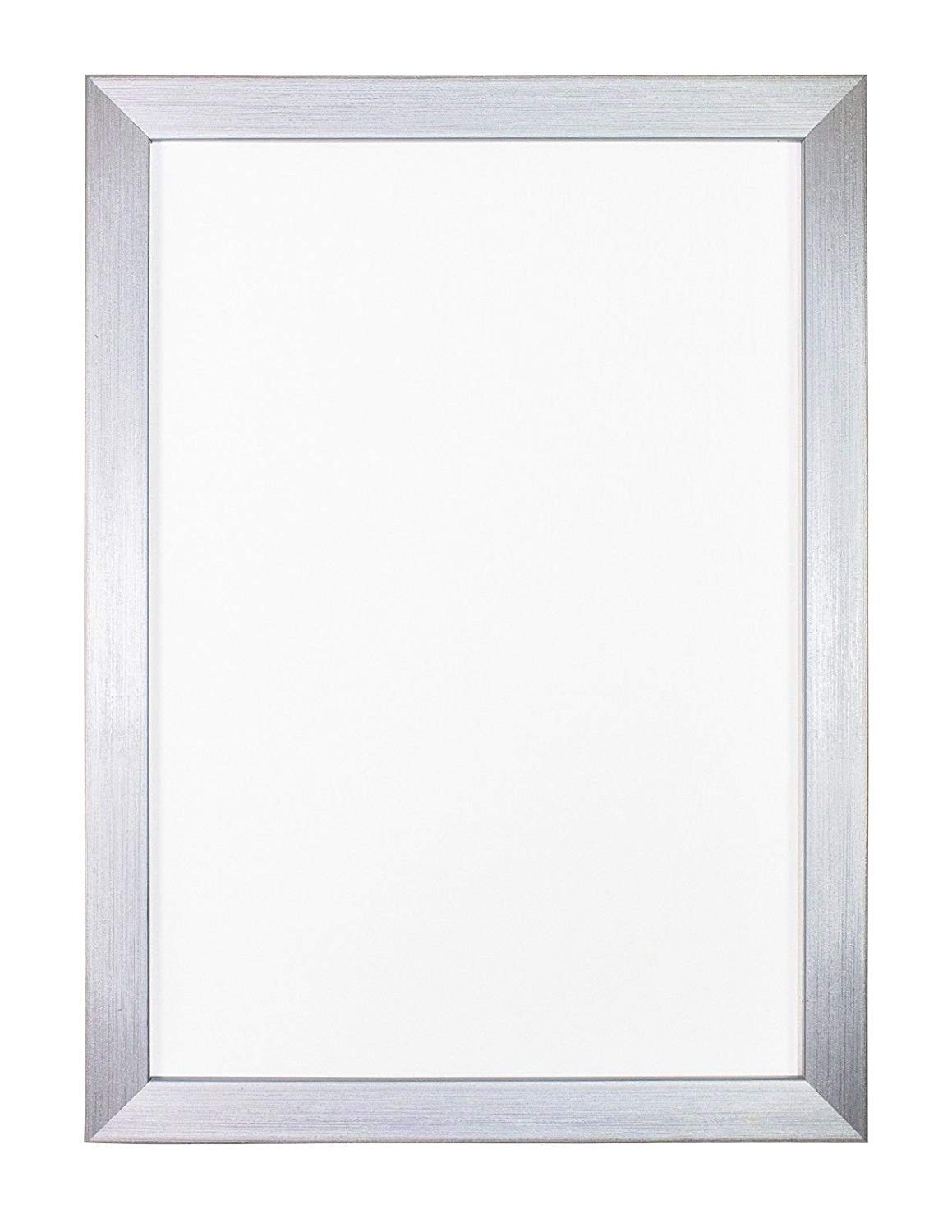 Memory Box Rainbow Colour Range Picture/Photo/Poster frame with Perspex Sheet - Moulding measures 19mm wide and 15mm deep - (30 x 40cm) Silver 11.8" x 15.7"