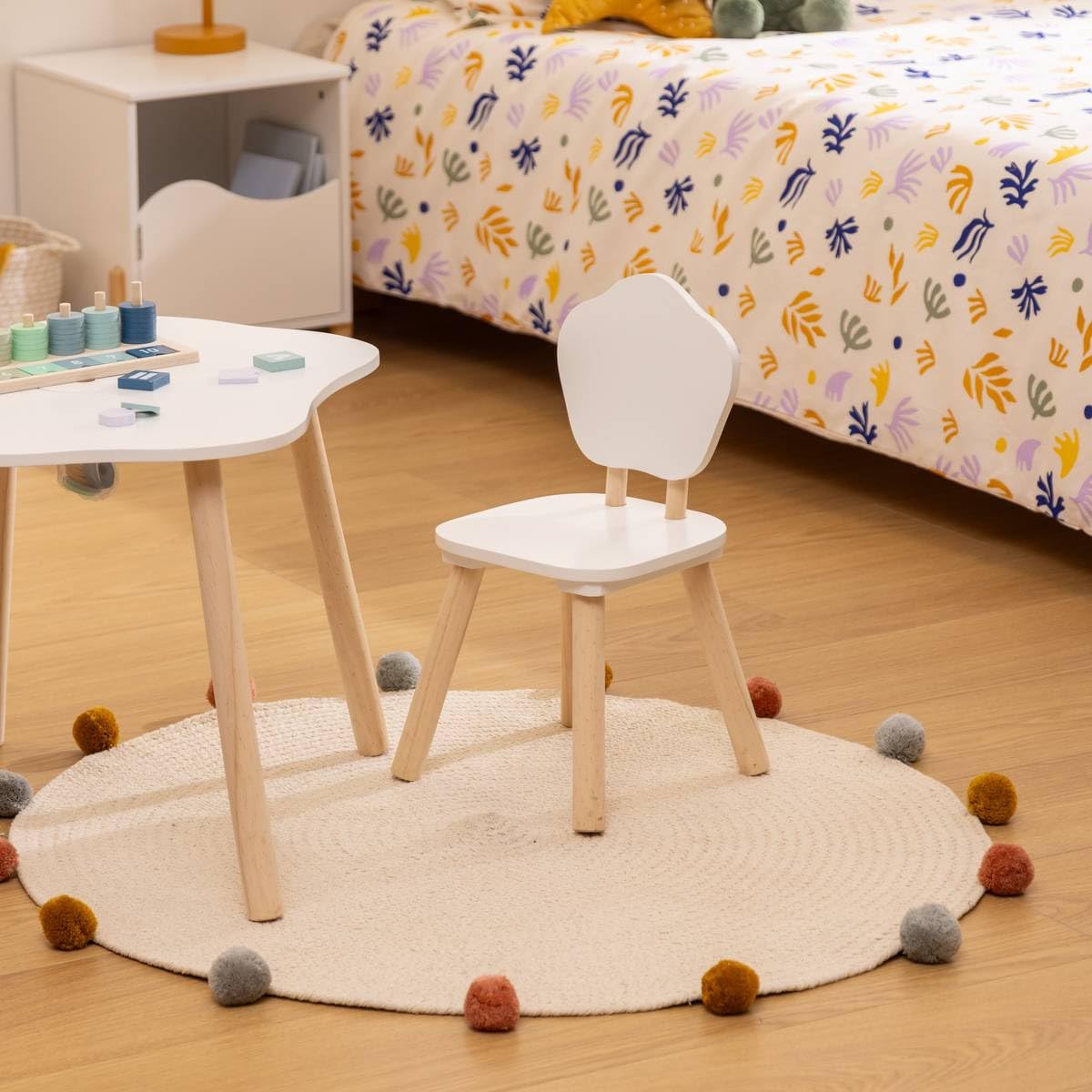 ATMOSPHERA CREATEUR D'INTERIEUR - Sedia per bambini douceur bianca l23xp23xh47cm