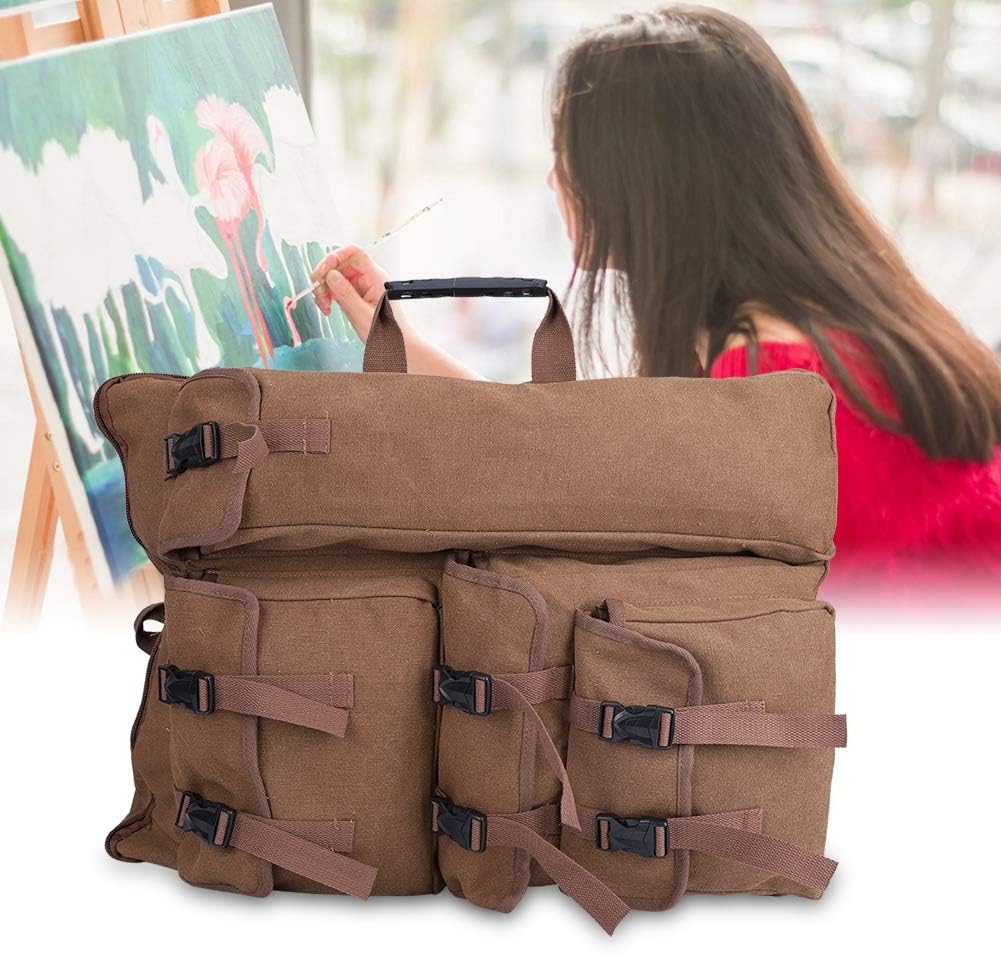 Aramox Art Portfolio Bag Canvas Sketch Board Storage Case with Adjustable Strap for Outdoor Drawing and Painting Supplies 68x50cm