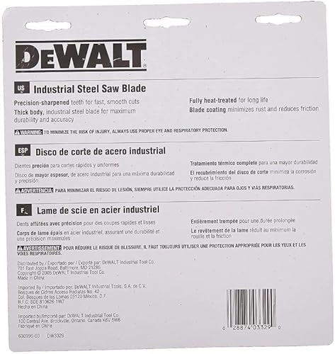 Miniatura 6 de DEWALT Hoja de sierra circular 7 14 pulgadas 68 dientes corte de metal DW3329