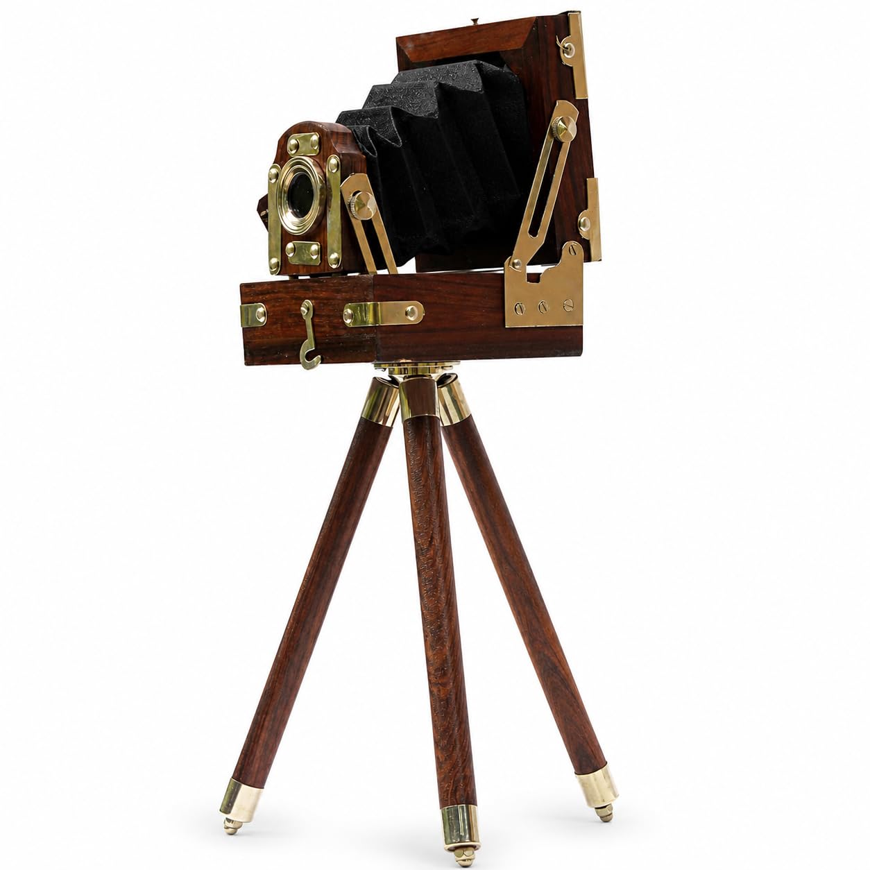 Amazon.com: Vintage Film Camera Decor with Wooden Tripod
