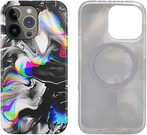 Miniatura 5 de Funda magnética compatible con iPhone 15 Pro de 6.1 pulgadas 2023 para carga MagSafe, TPU suave, parachoques delgado, a prueba de golpes, bonita