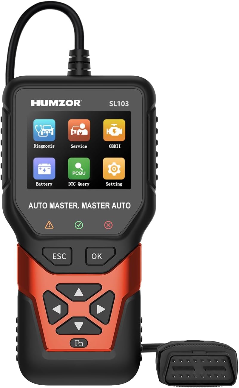 SL103 OBD2 Scanner Diagnostic Tool, Professional Diagnostic Tool with DPF Function, Universal Car Code Reader for Gasoline and Diesel Vehicles, 2.8-inch Color Display, 11 Languages Support