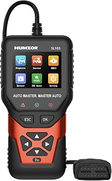 SL103 OBD2 Scanner Diagnostic Tool, Professional Diagnostic Tool with DPF Function, Universal Car Code Reader for Gasoline and Diesel Vehicles, 2.8-inch Color Display, 11 Languages Support