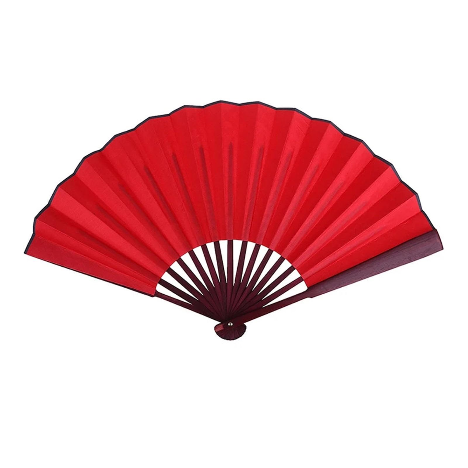 DYMKIE 8 Inch/10 Inch Silk Cloth Blank Folding Fan Antiquity For Calligraphy Painting Home Decor(Red 8inch)