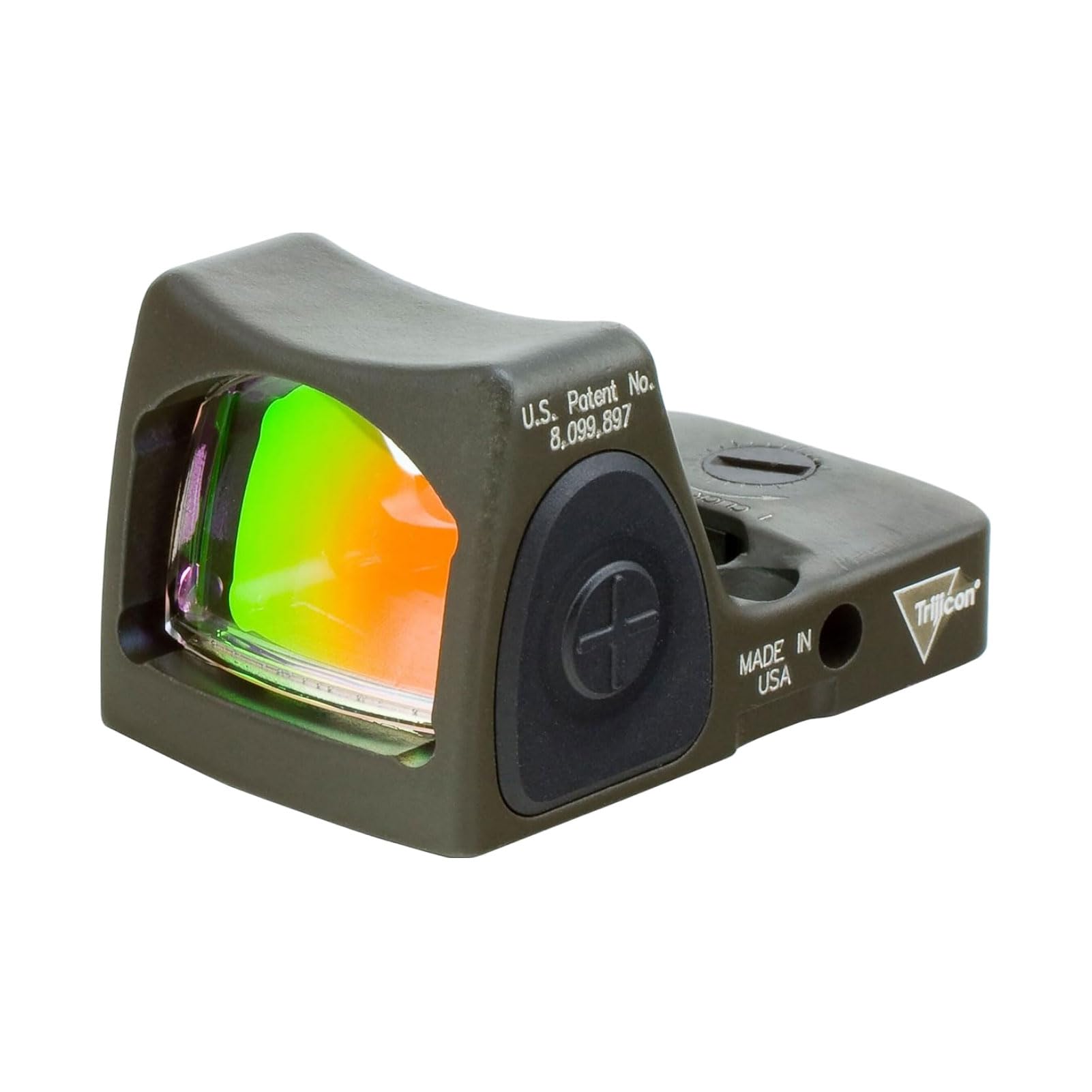 Trijicon RMR/Adjustable LED RMR Type 2 6.5 MOA Adjustable LED Red Dot Sight with No Mount, Cerakote OD Green