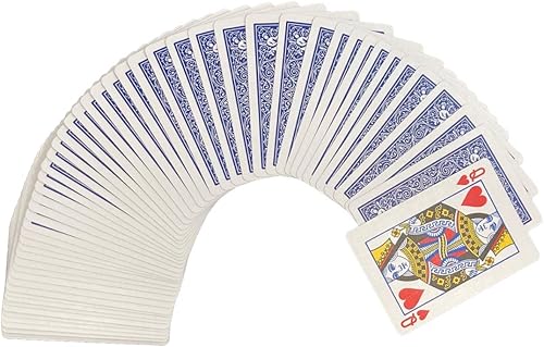 London Magic Works - Cubierta de fuerza para trucos, espalda azul, diseño de corazones, tamaño de póker (cinco unidades)