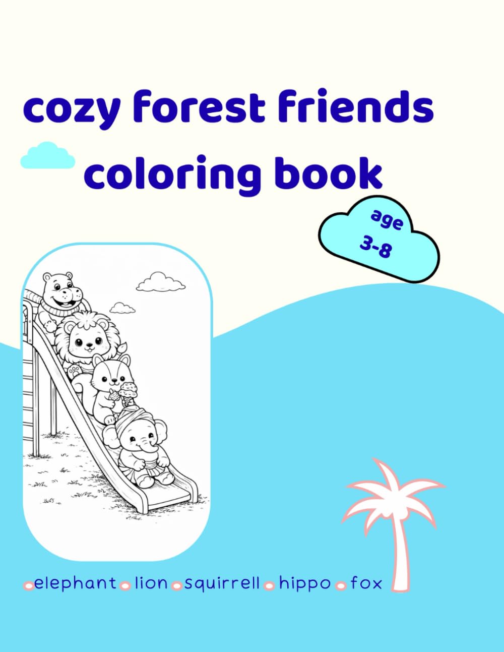 cozy forest friends coloring book