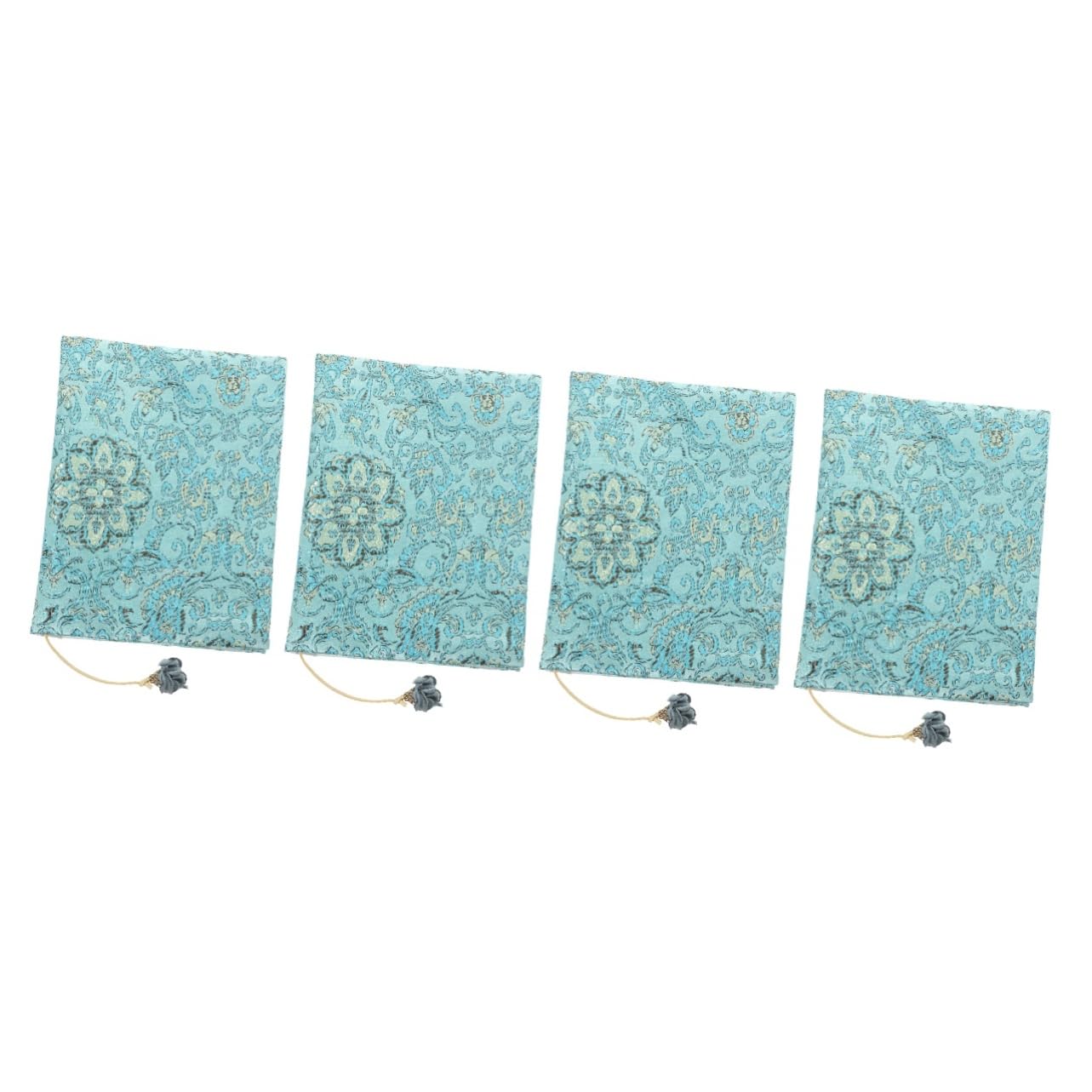 VILLCASE 4 Pièces couverture de livre format a5 livre decoration décoration tissu de signature protège- décoratif pochette de pour les amoureux des s en tissu